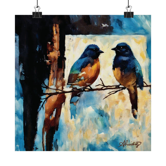 Perched Together as One Fine Art Print