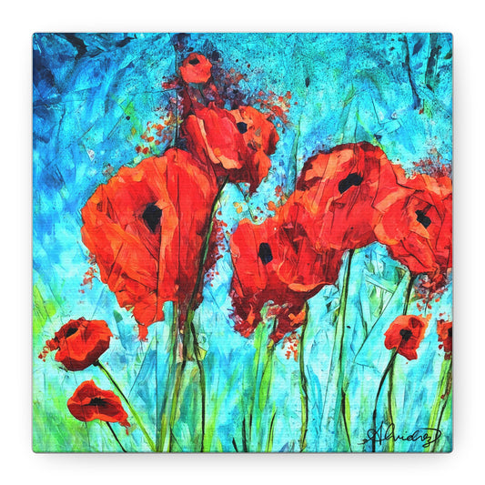 Poppy Souls to Heaven Canvas Print