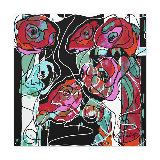 Urban Aesthetic Poppies Canvas Print