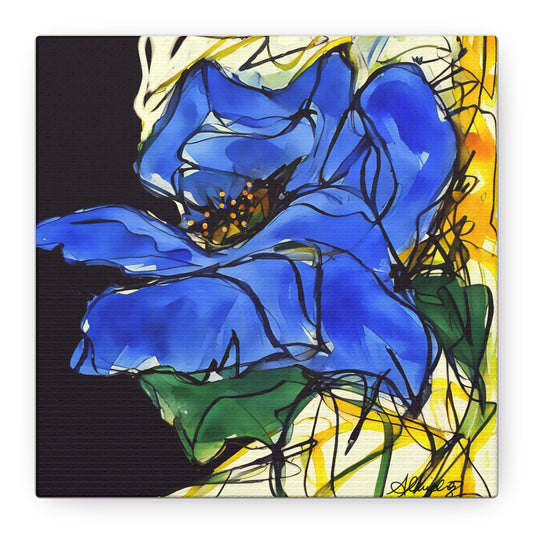 Himalayan Blue Poppy canvas print