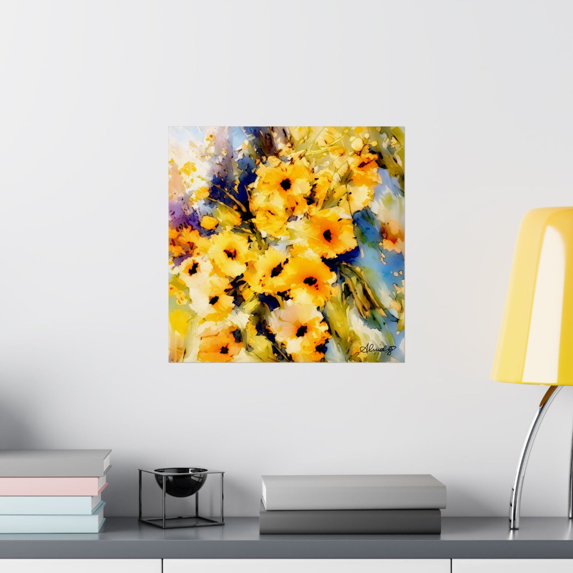 Wild Golden Garden fine art print on wall